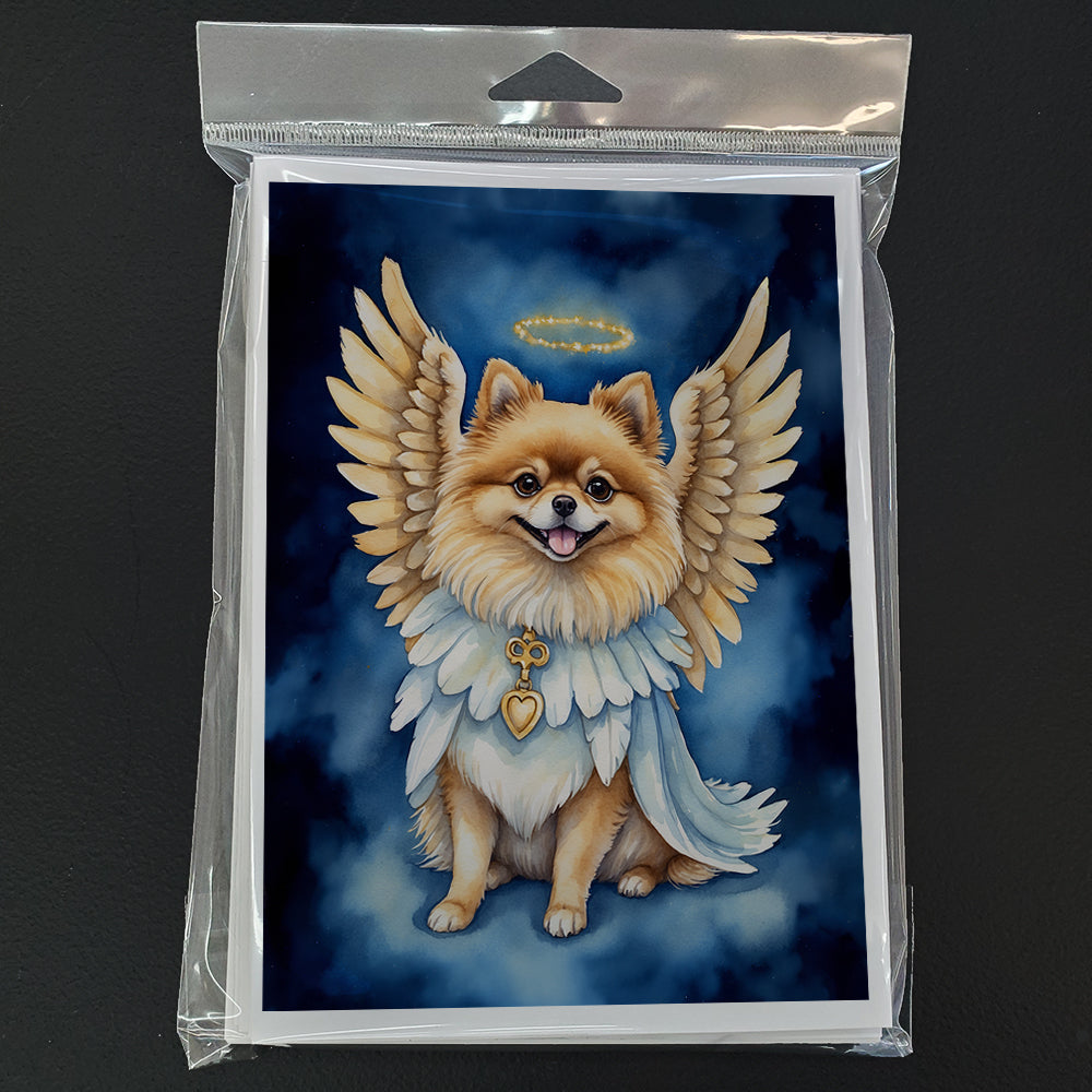 Pomeranian My Angel Greeting Cards Pack of 8