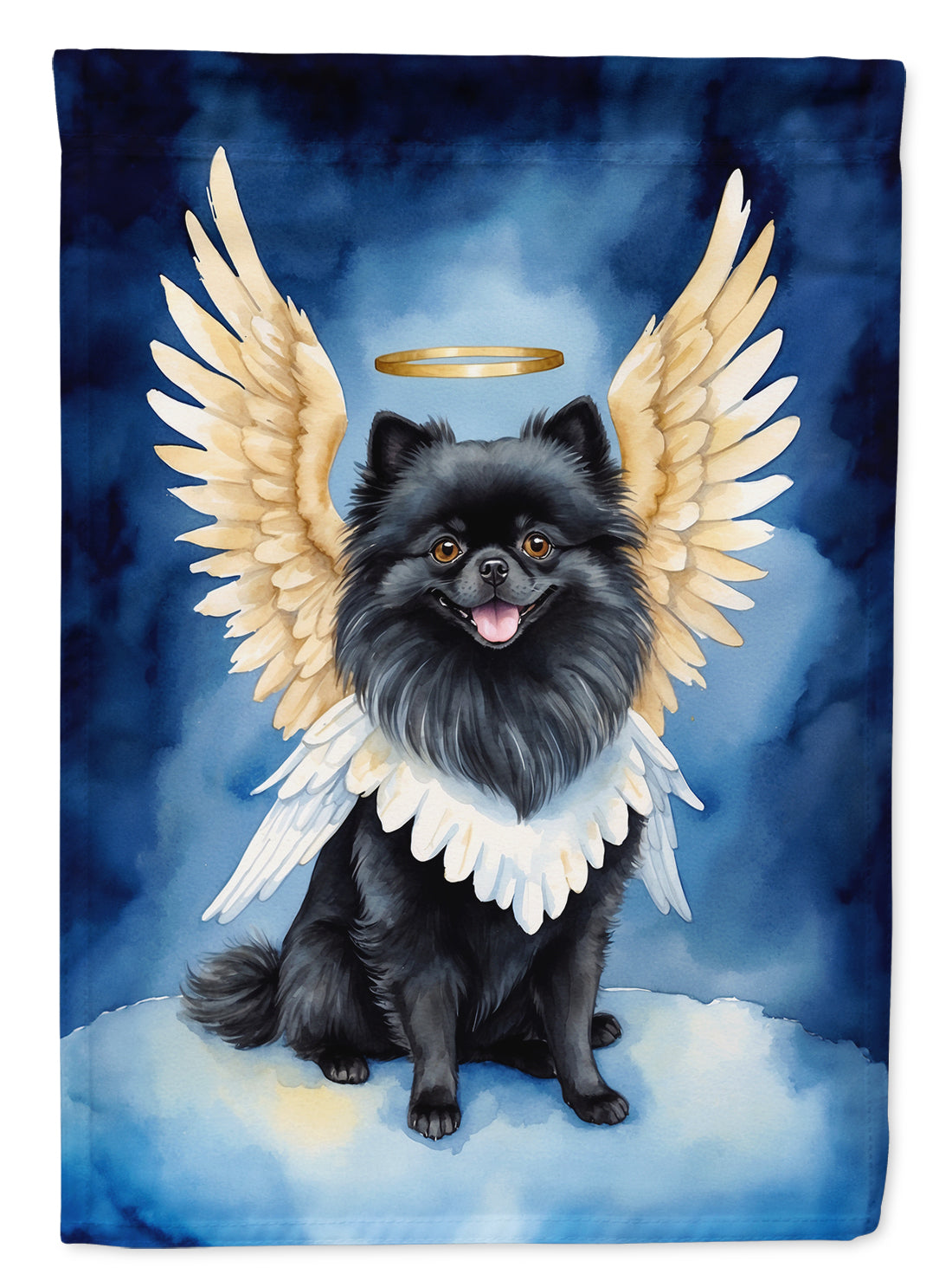 Buy this Black Pomeranian My Angel House Flag