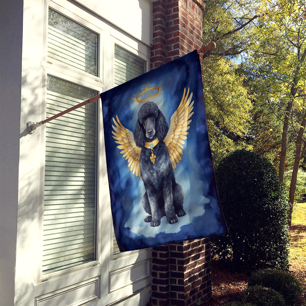 Black Poodle My Angel House Flag