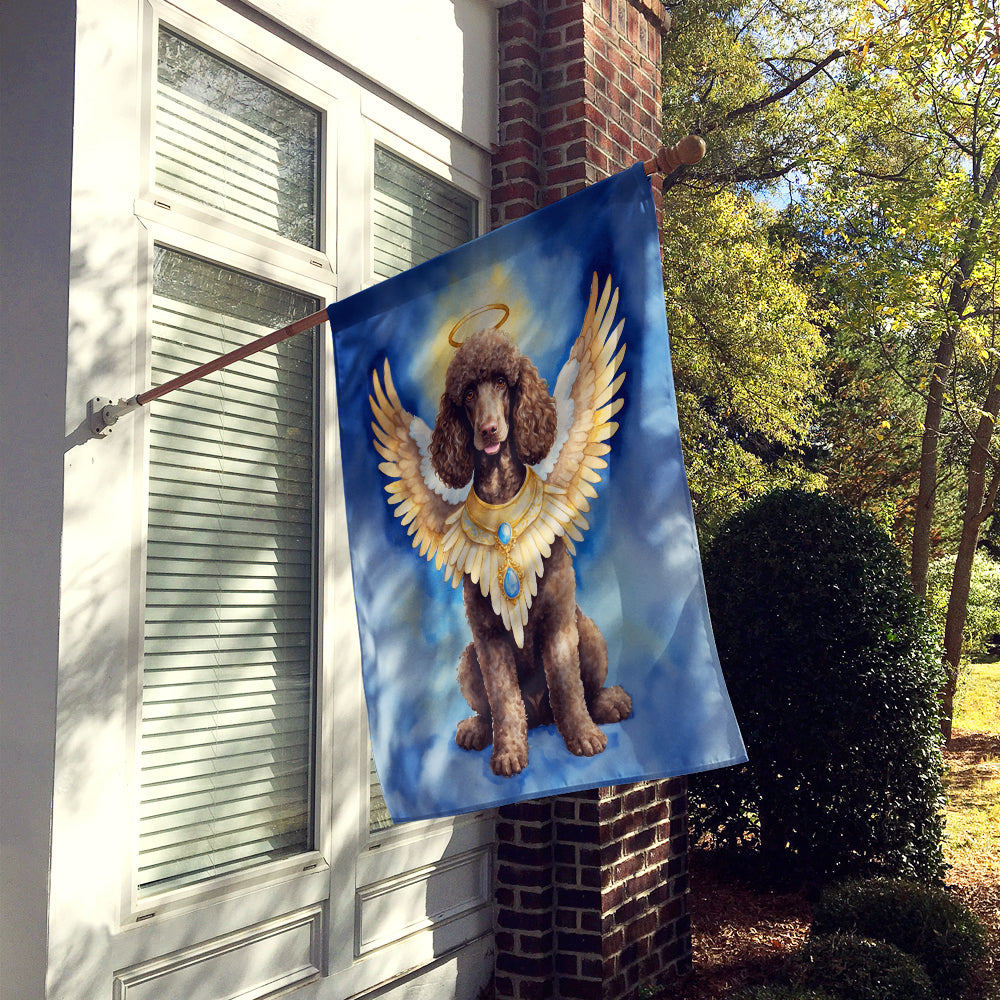 Caroline's Treasures Chocolate Poodle My Angel House Flag
