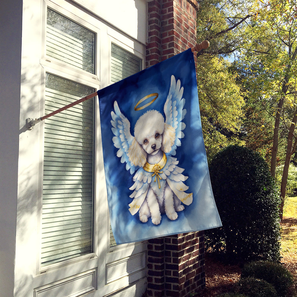 Caroline's Treasures White Poodle My Angel House Flag