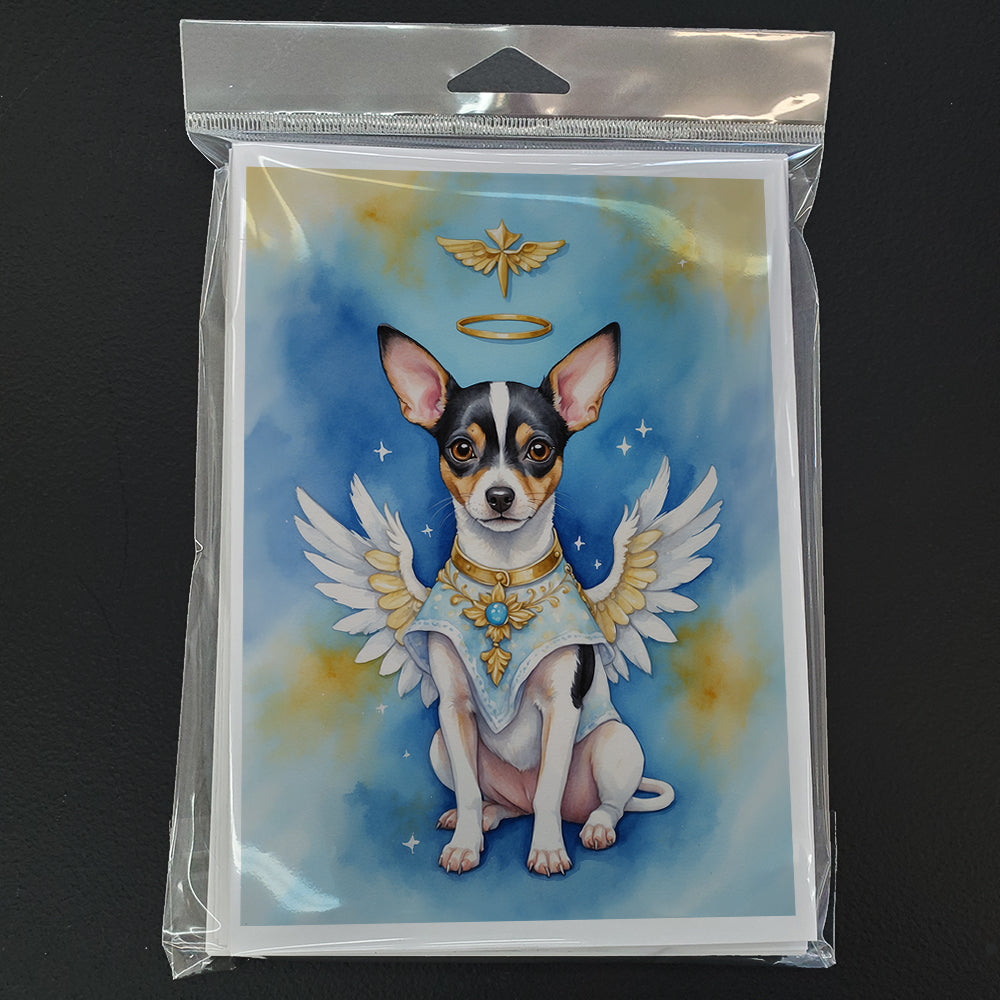 Rat Terrier My Angel Greeting Cards Pack of 8