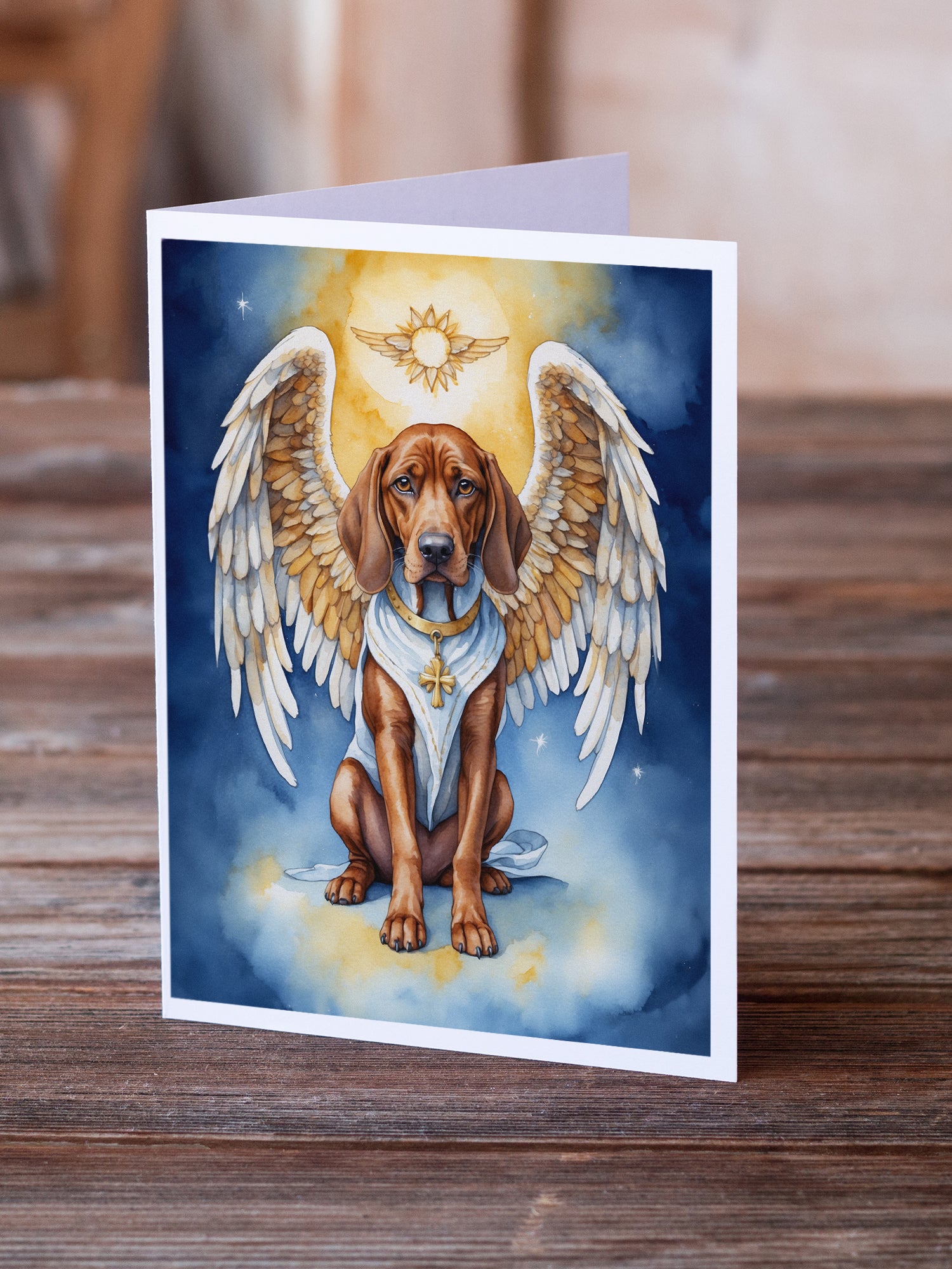 Buy this Redbone Coonhound My Angel Greeting Cards Pack of 8
