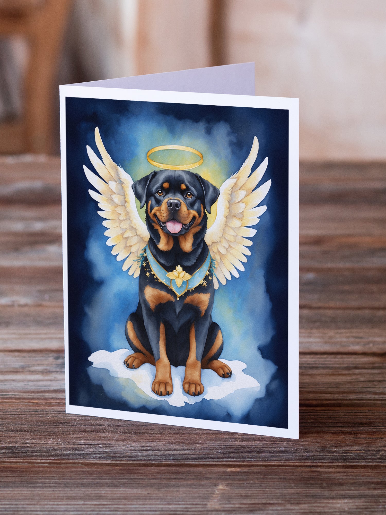 Rottweiler My Angel Greeting Cards Pack of 8
