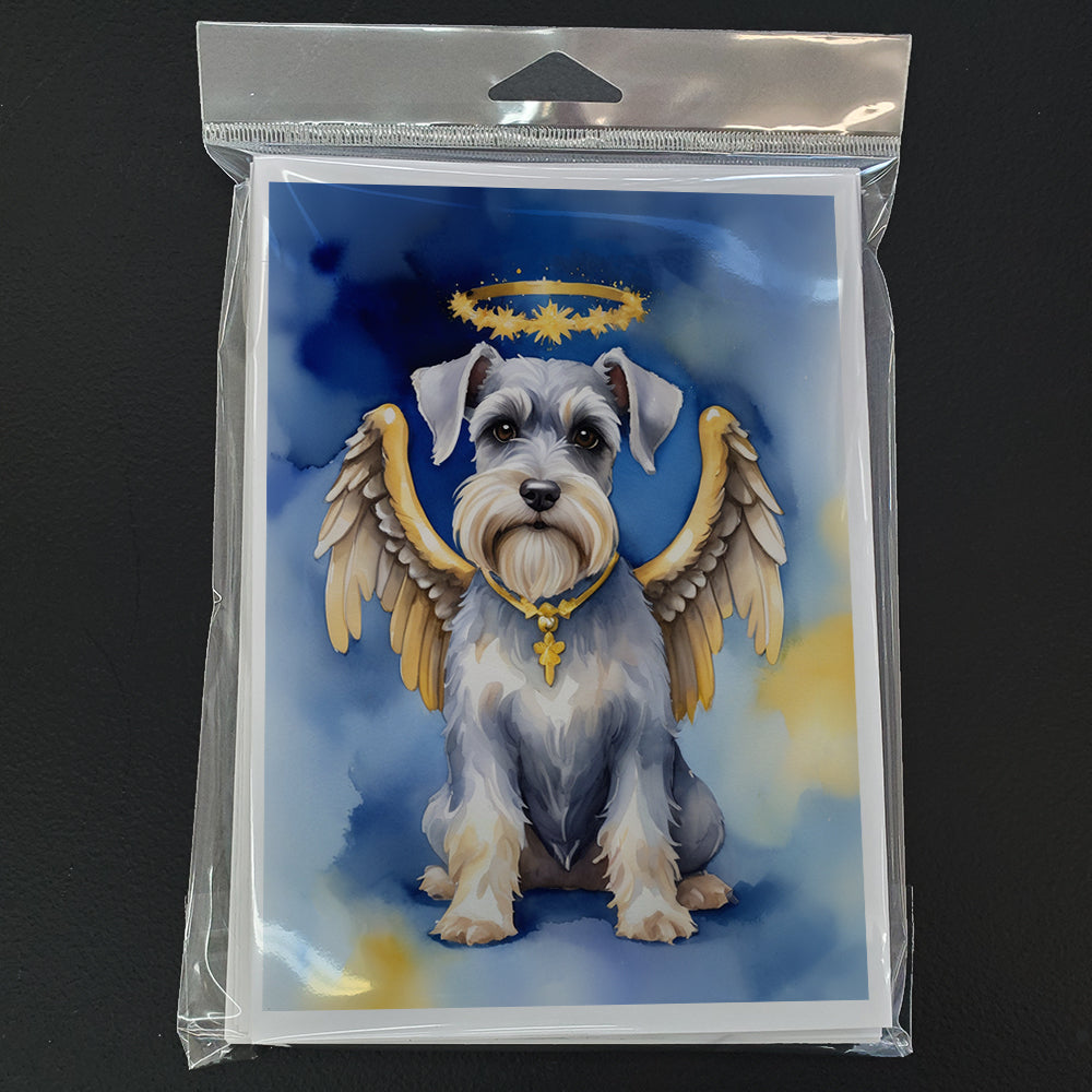 Schnauzer My Angel Greeting Cards Pack of 8