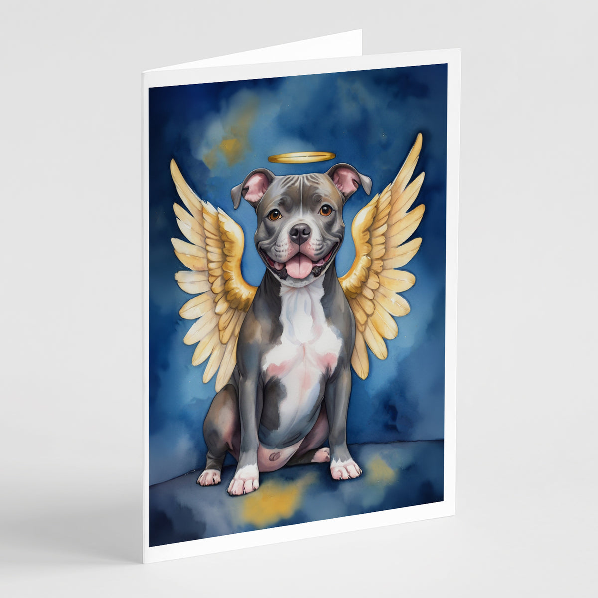 Buy this Staffordshire Bull Terrier My Angel Greeting Cards Pack of 8