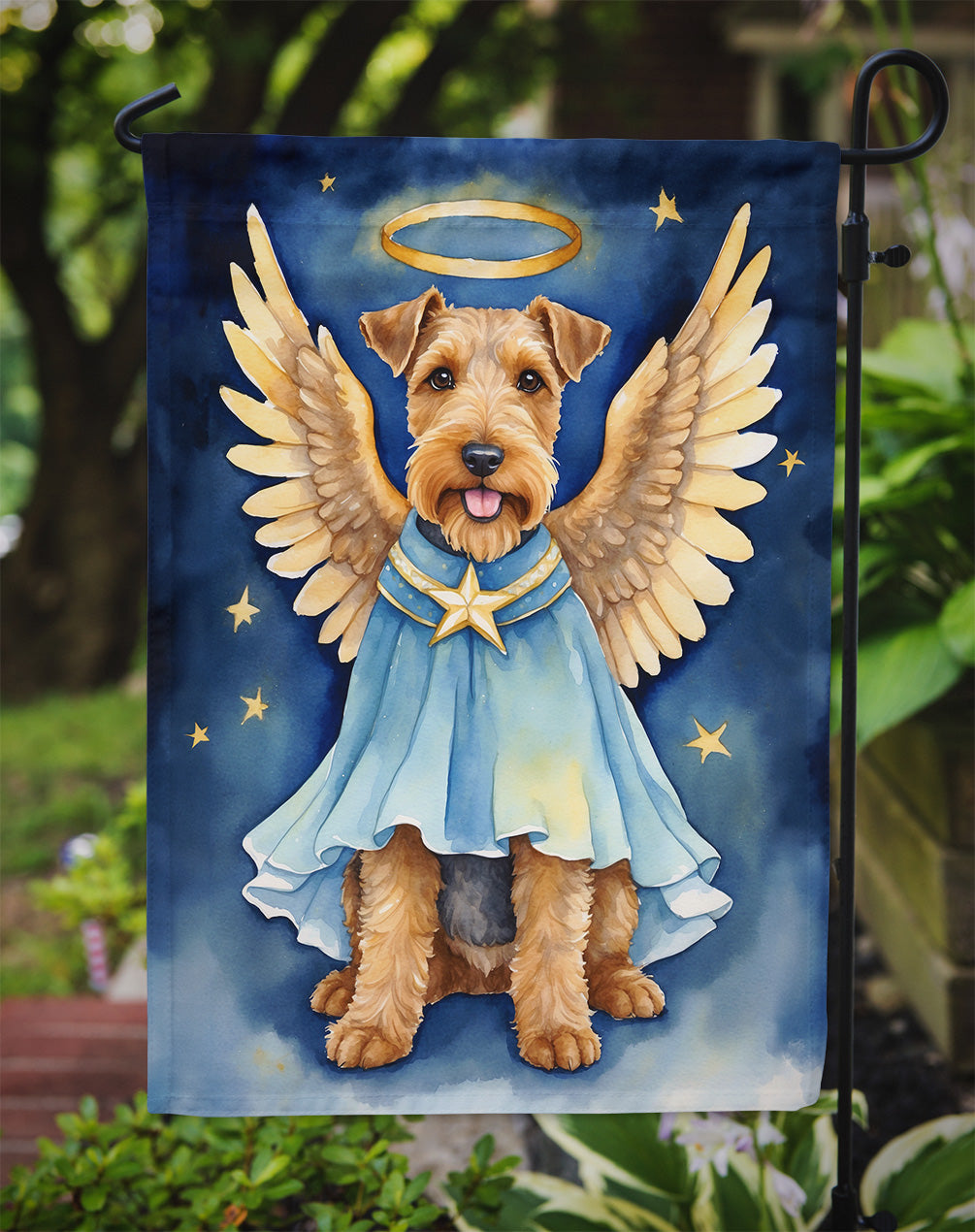 Welsh Terrier My Angel Garden Flag
