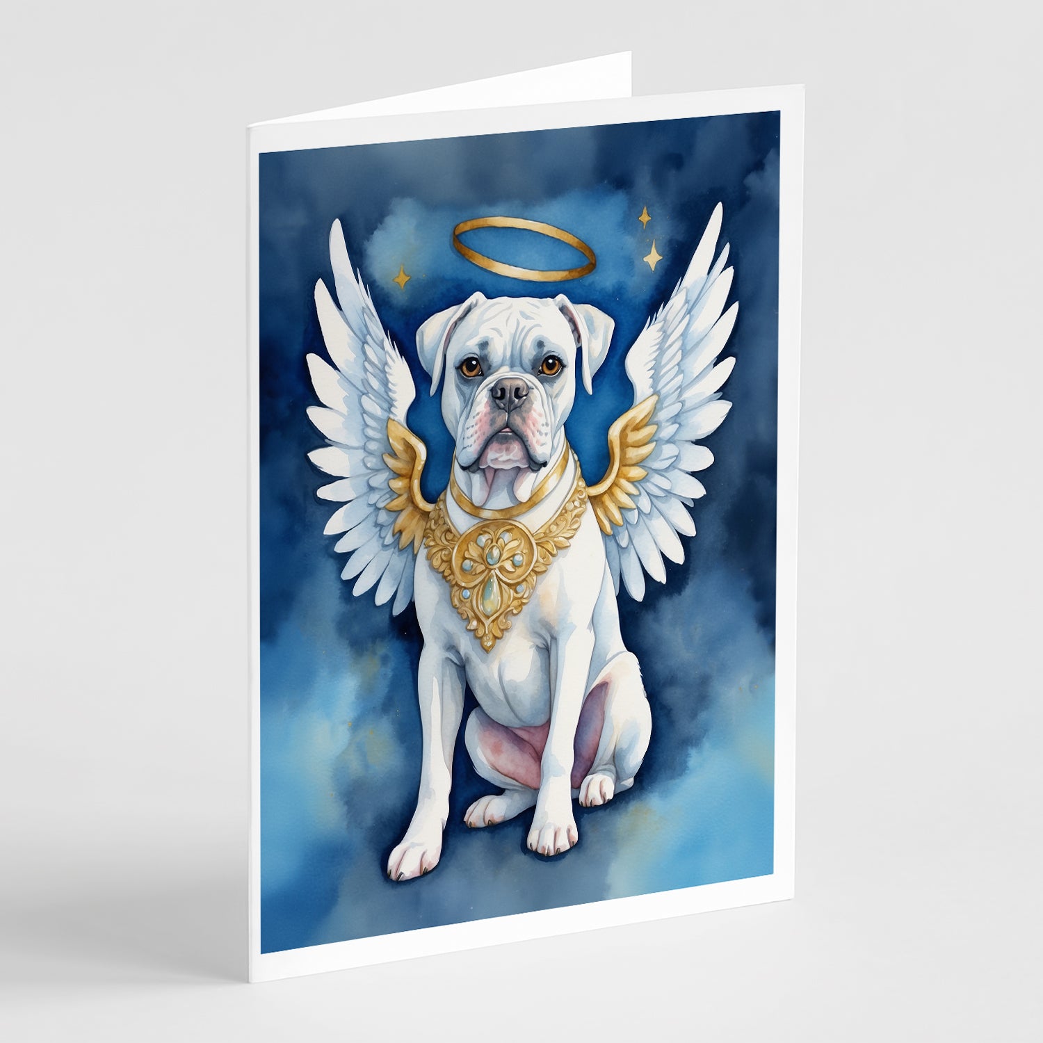 Buy this White Boxer My Angel Greeting Cards Pack of 8