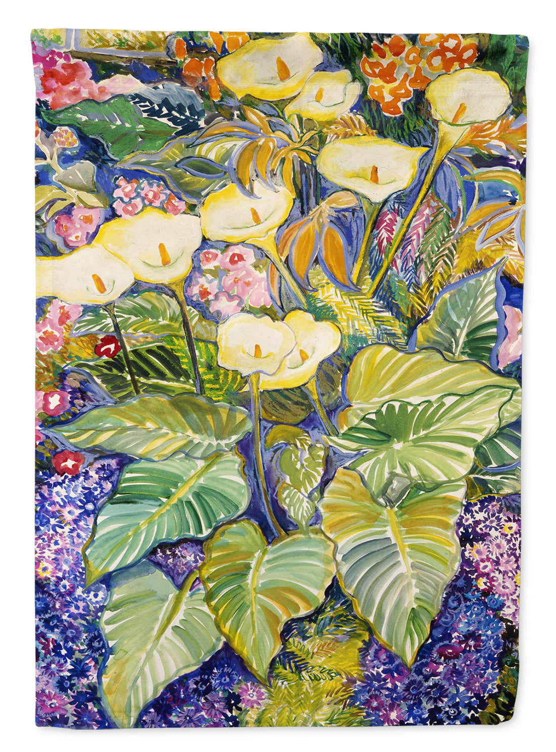 Arum Lilies by Neil Drury Flag Garden Size DND0001GF.