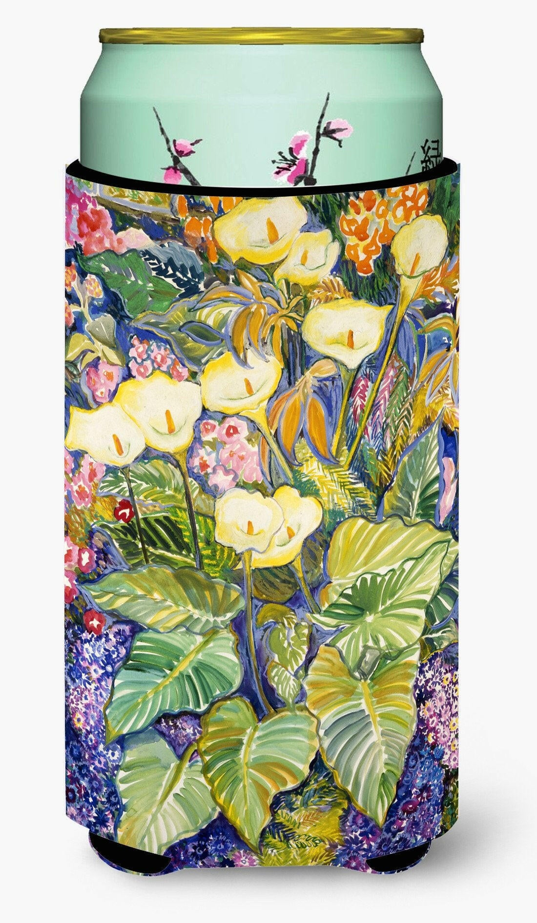 Arum Lilies by Neil Drury Tall Boy Beverage Insulator Hugger DND0001TBC by Caroline&#39;s Treasures