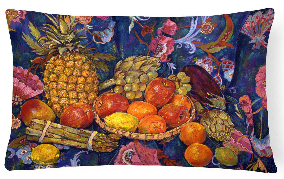 Fruit &amp; Vegetables by Neil Drury Fabric Decorative Pillow DND0018PW1216 by Caroline&#39;s Treasures