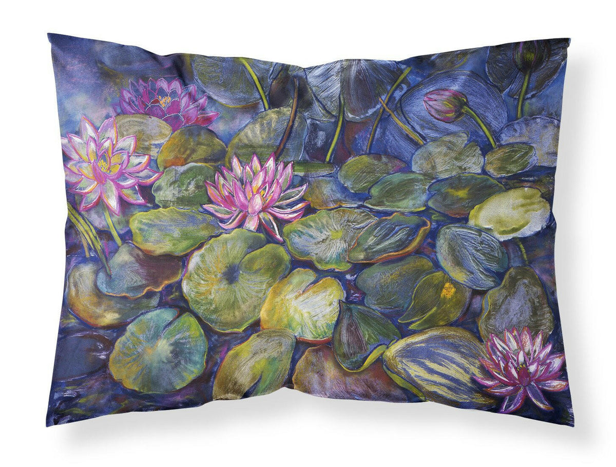 Waterlilies by Neil Drury Fabric Standard Pillowcase DND0133PILLOWCASE by Caroline&#39;s Treasures