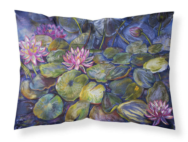 Waterlilies by Neil Drury Fabric Standard Pillowcase DND0133PILLOWCASE by Caroline's Treasures