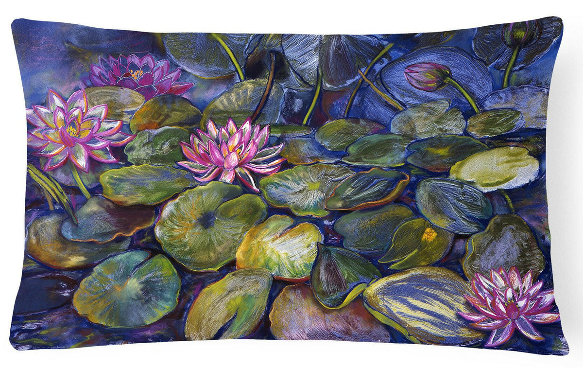 Waterlilies by Neil Drury Fabric Decorative Pillow DND0133PW1216 by Caroline&#39;s Treasures