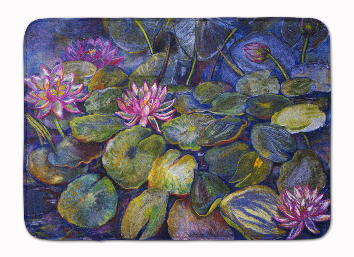 Waterlilies by Neil Drury Machine Washable Memory Foam Mat DND0133RUG - the-store.com