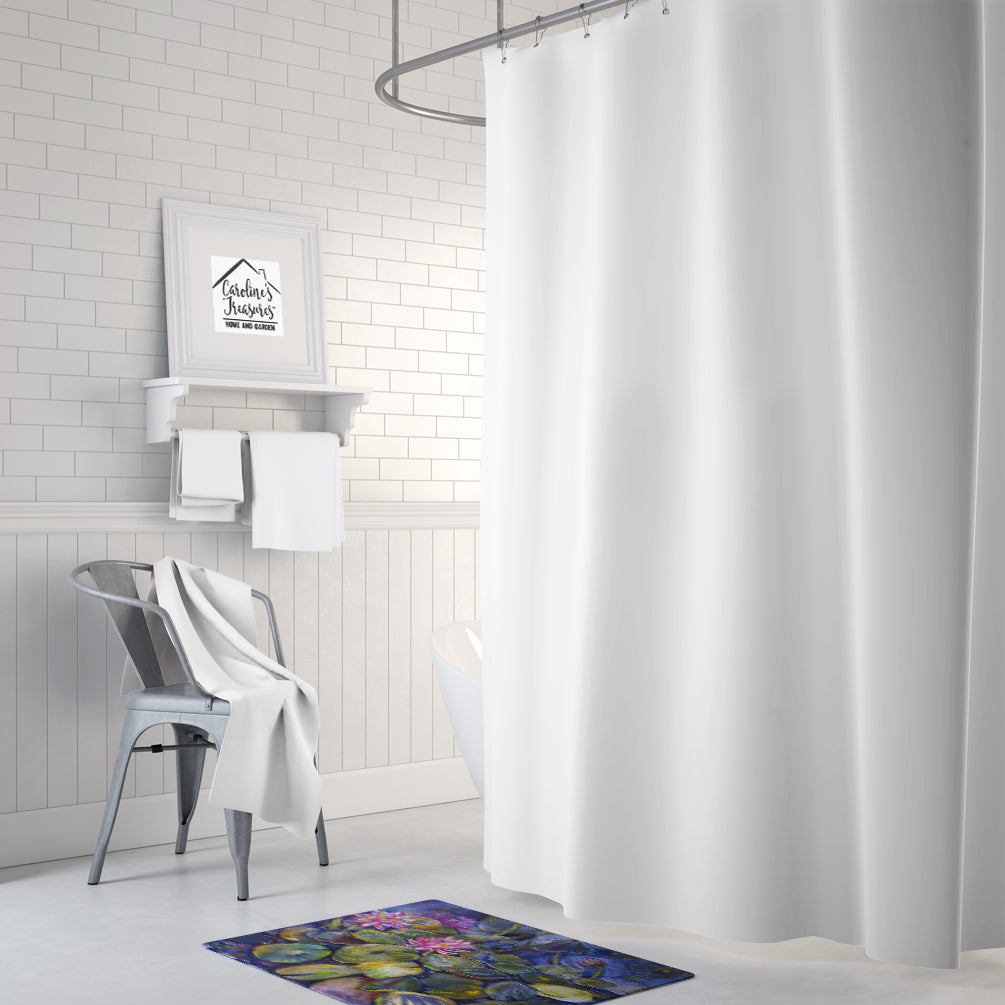 Caroline's Treasures Waterlilies by Neil Drury Machine Washable Memory Foam Mat DND0133RUG