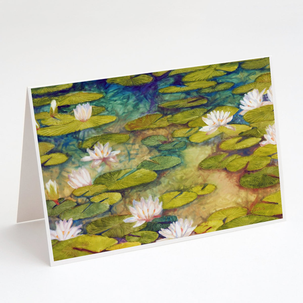 Buy this Waterlillies by Ferris Hotard Greeting Cards and Envelopes Pack of 8