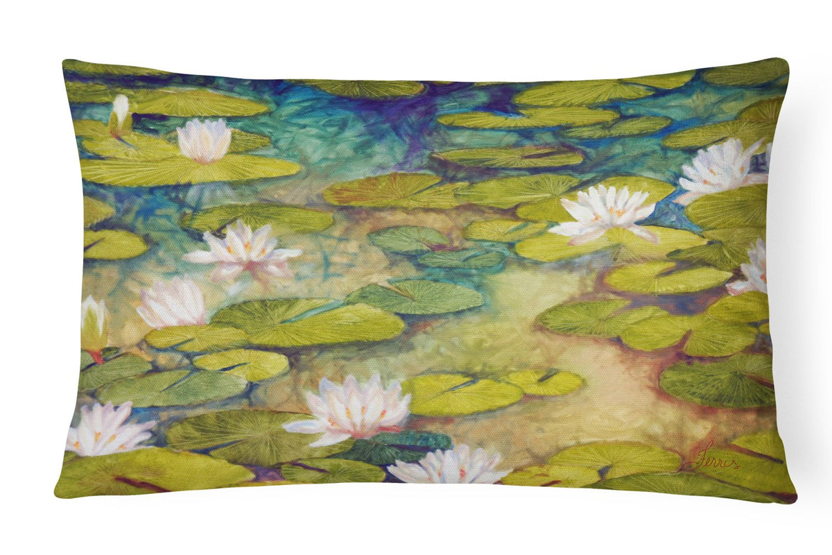 Buy this Waterlillies by Ferris Hotard Canvas Fabric Decorative Pillow