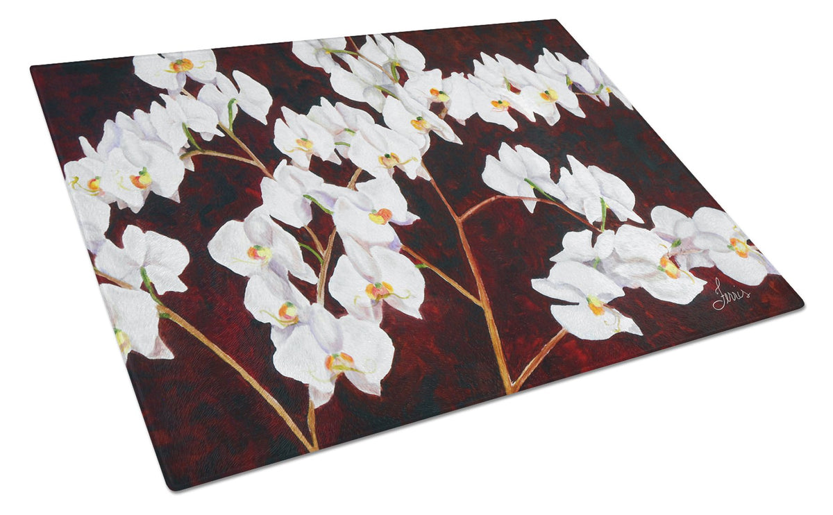 Buy this Orchids by Ferris Hotard Glass Cutting Board Large