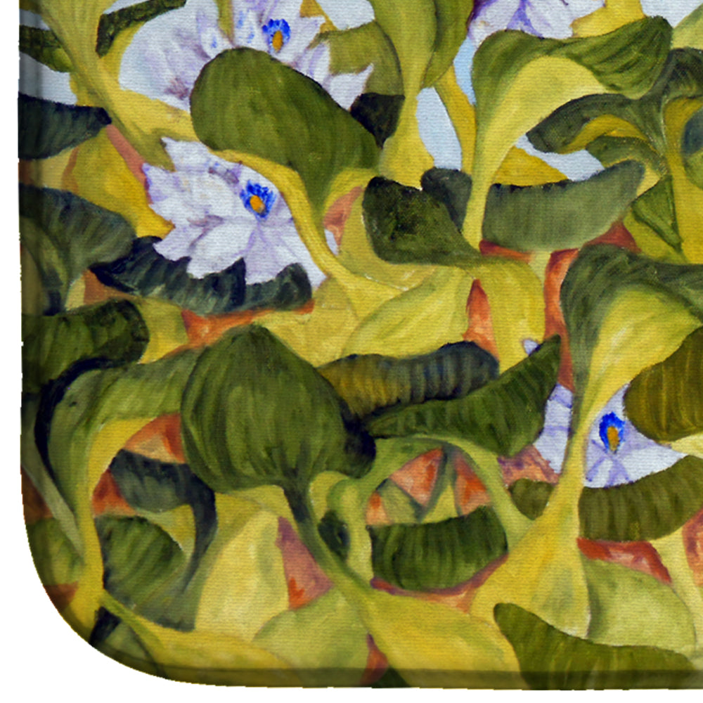 Water Hyacinth by Ferris Hotard Dish Drying Mat