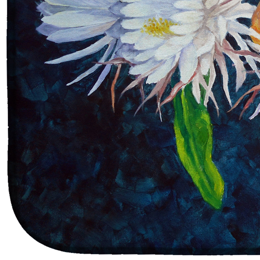 Night Blooming Cereus by Ferris Hotard Dish Drying Mat