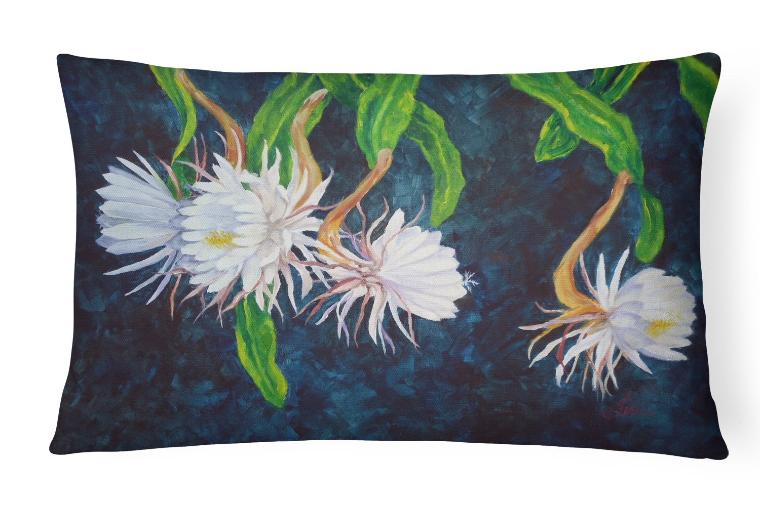 Buy this Night Blooming Cereus by Ferris Hotard Canvas Fabric Decorative Pillow