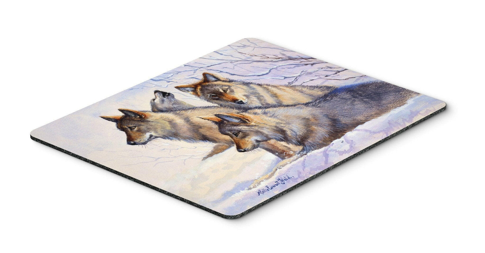 Wolves by Mollie Field Mouse Pad, Hot Pad or Trivet FMF0007MP by Caroline's Treasures