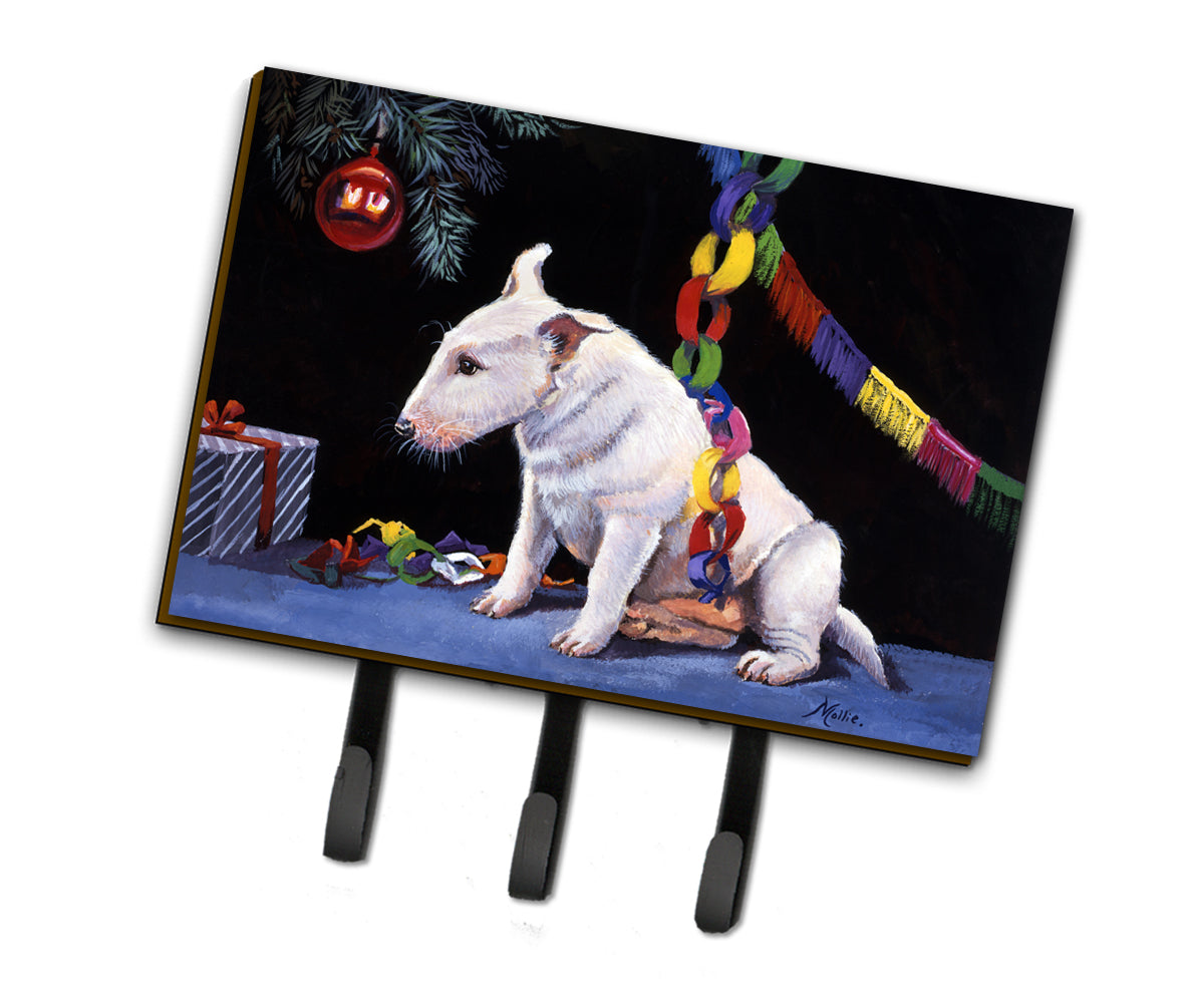Bull Terrier sous l&#39;arbre de Noël laisse ou porte-clés FMF0012TH68
