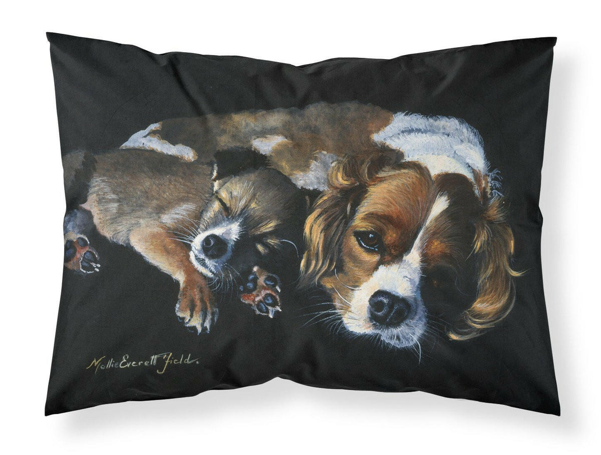 Cozy Pals with Cavalier Spaniel Fabric Standard Pillowcase FMF0022PILLOWCASE by Caroline&#39;s Treasures