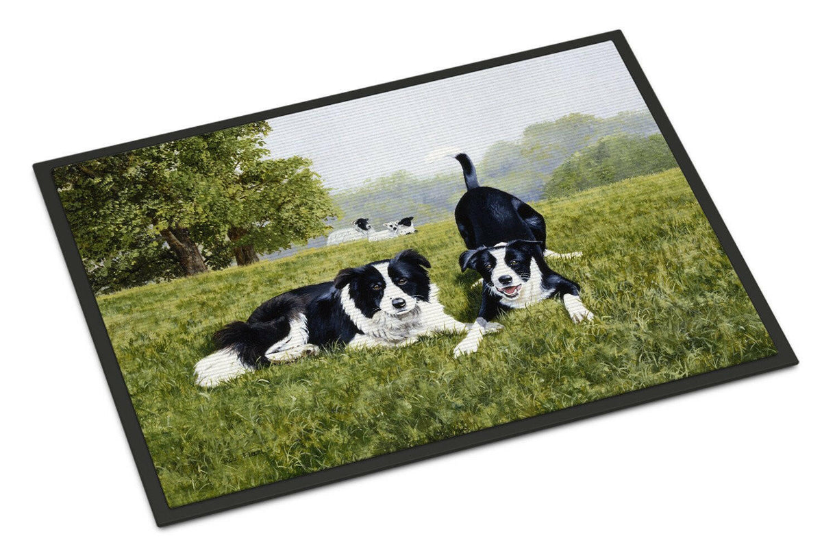 Let&#39;s Play Border Collie Indoor or Outdoor Mat 24x36 FRF0014JMAT - the-store.com