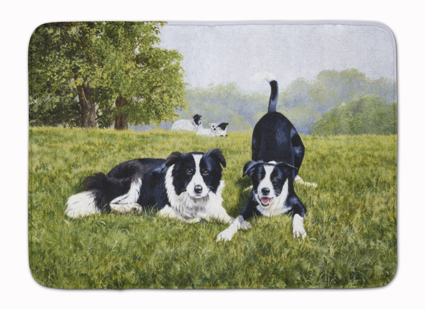 Let's Play Border Collie Machine Washable Memory Foam Mat FRF0014RUG - the-store.com