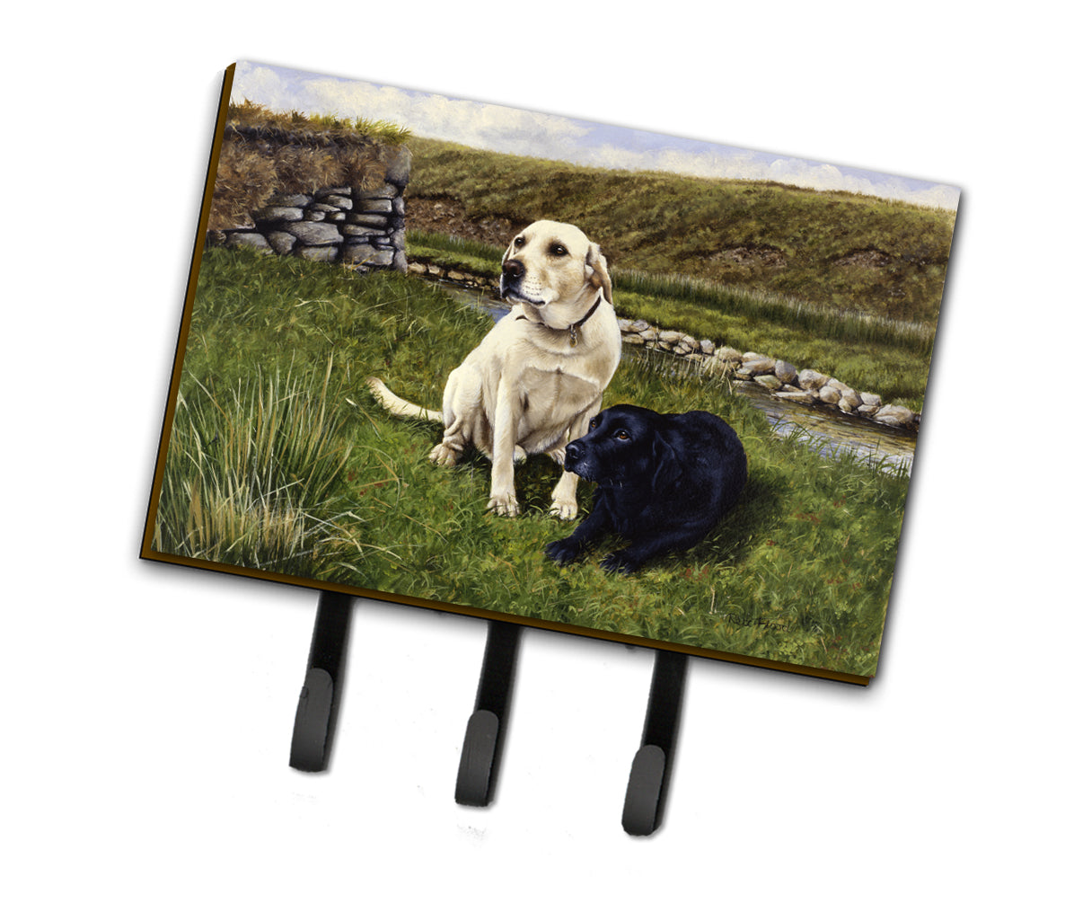 Yellow and Black Labradors Leash or Key Holder FRF0018TH68  the-store.com.