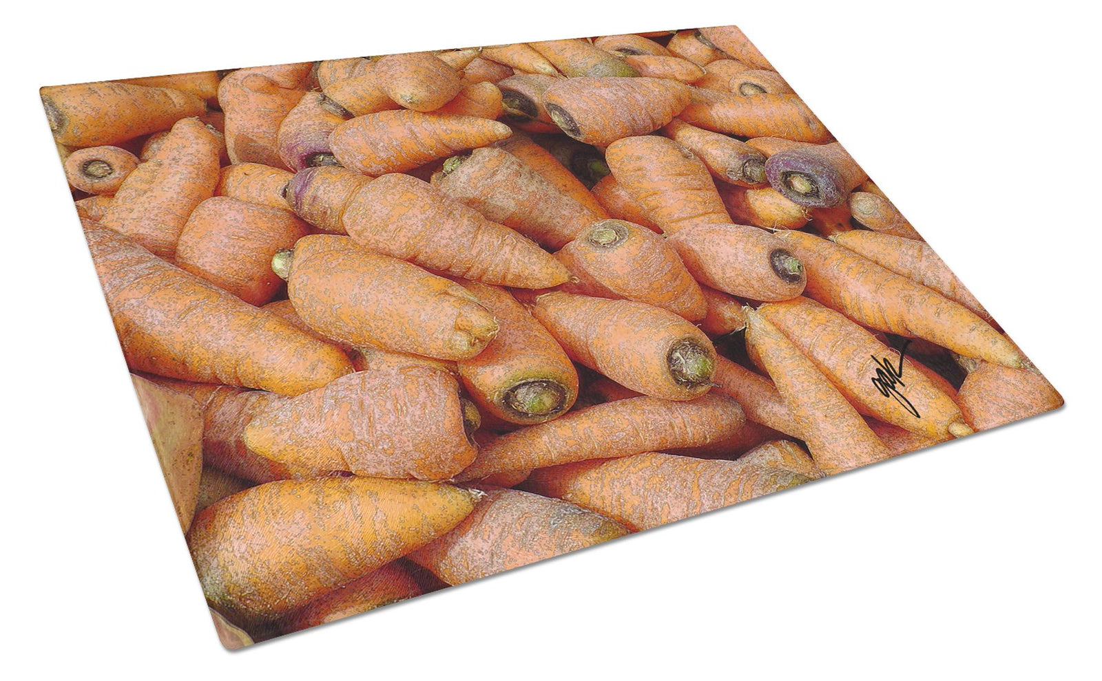 Buy this Carrots by Gary Kwiatek Glass Cutting Board Large
