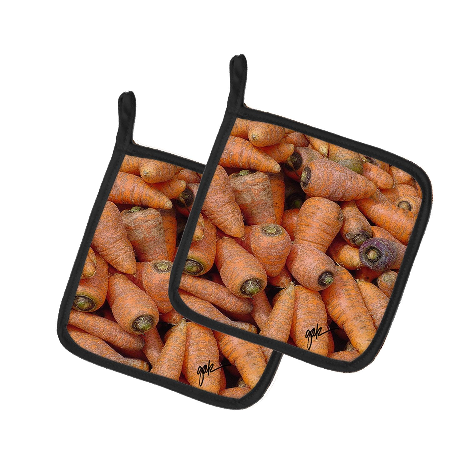 Buy this Carrots by Gary Kwiatek Pair of Pot Holders