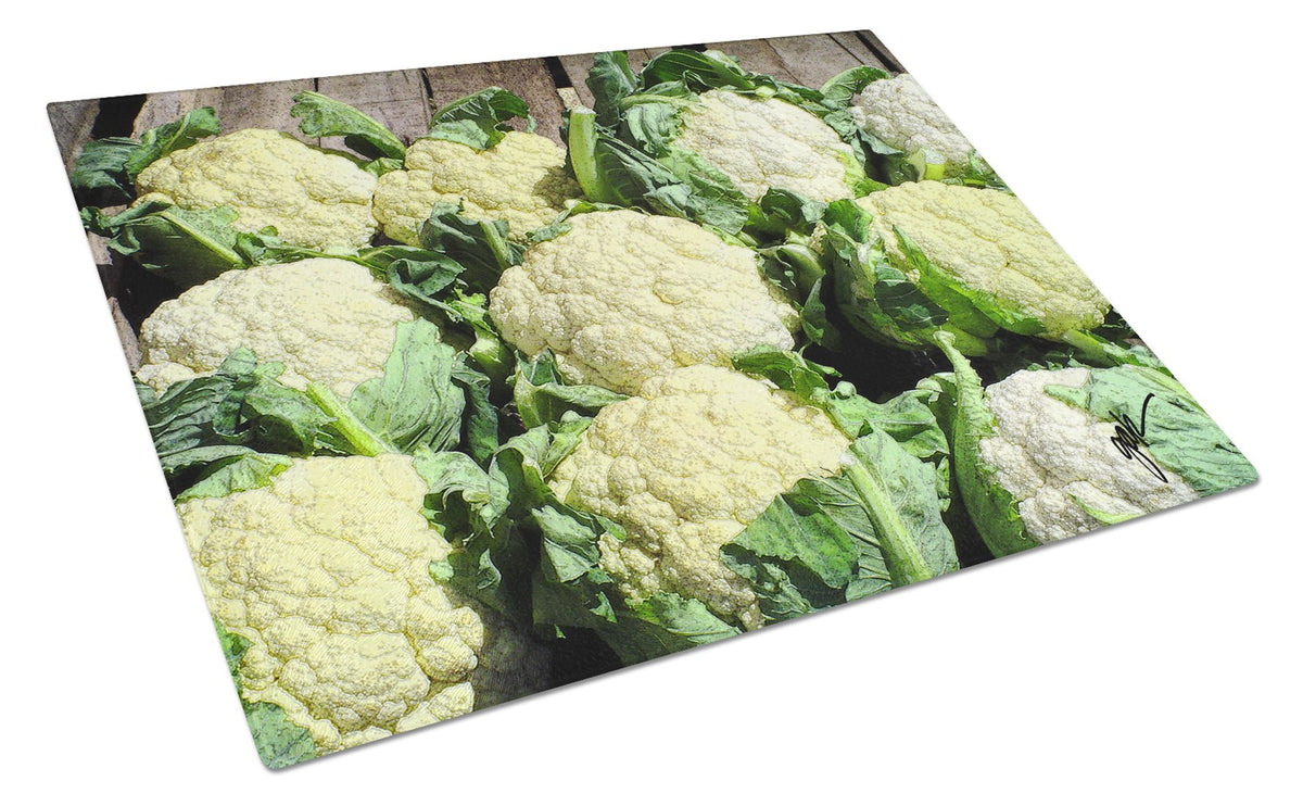 Buy this Cauliflower by Gary Kwiatek Glass Cutting Board Large