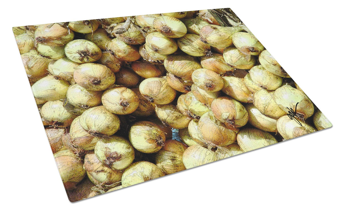 Buy this Onions by Gary Kwiatek Glass Cutting Board Large