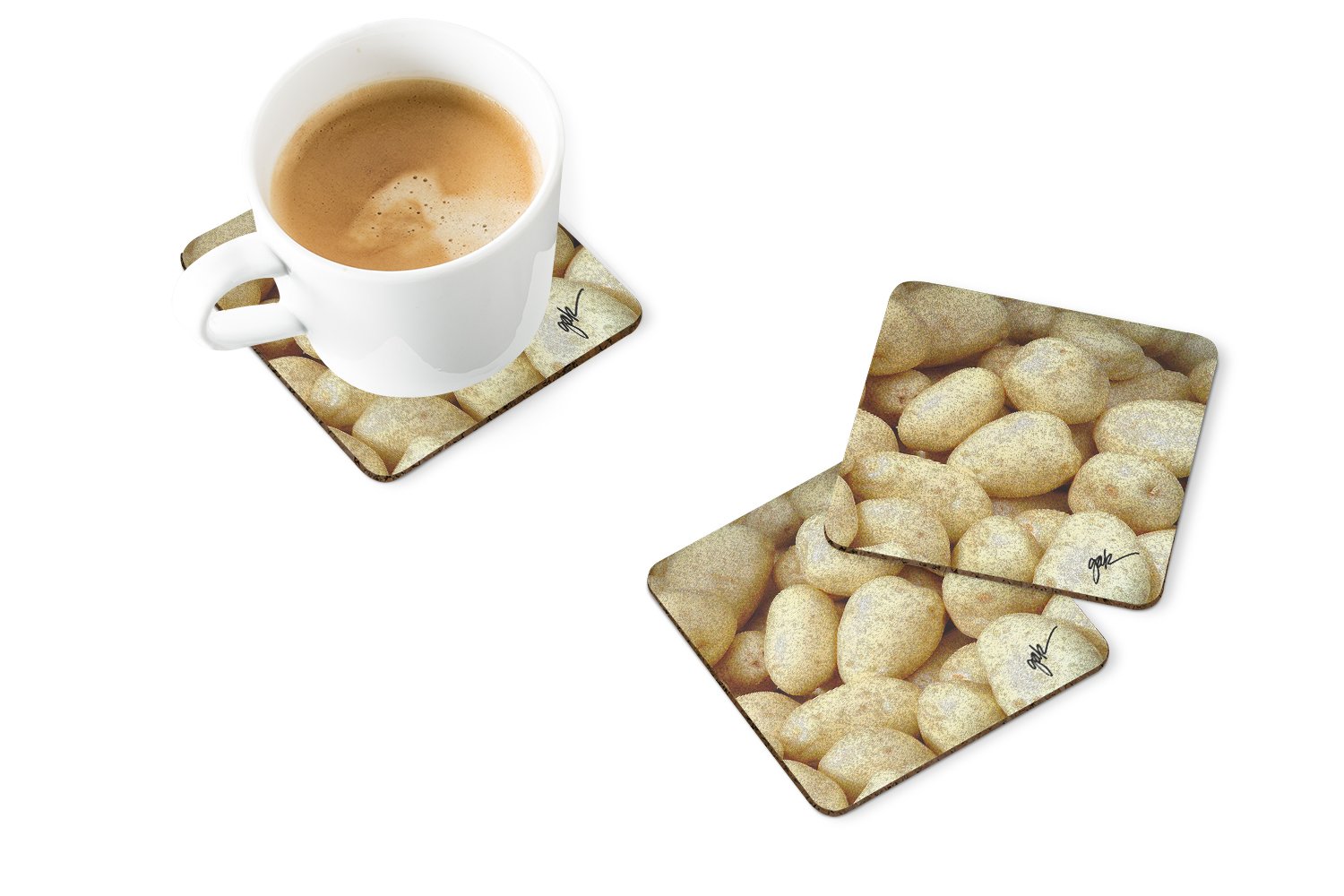 Caroline's Treasures Potatoes by Gary Kwiatek Foam Coaster