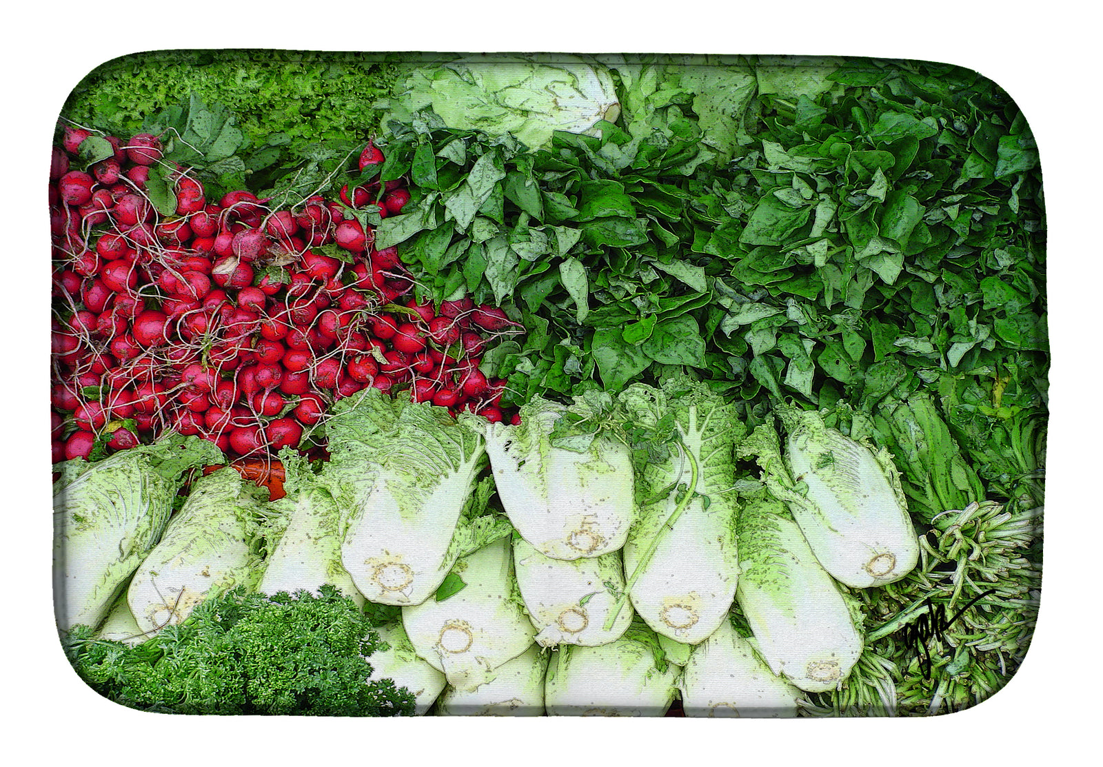 Salad by Gary Kwiatek Dish Drying Mat
