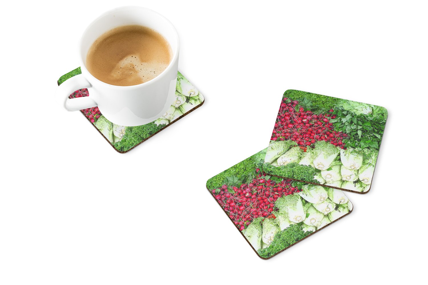 Caroline's Treasures Salad by Gary Kwiatek Foam Coaster