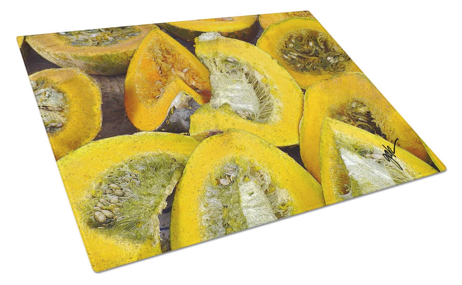 Buy this Squash by Gary Kwiatek Glass Cutting Board Large