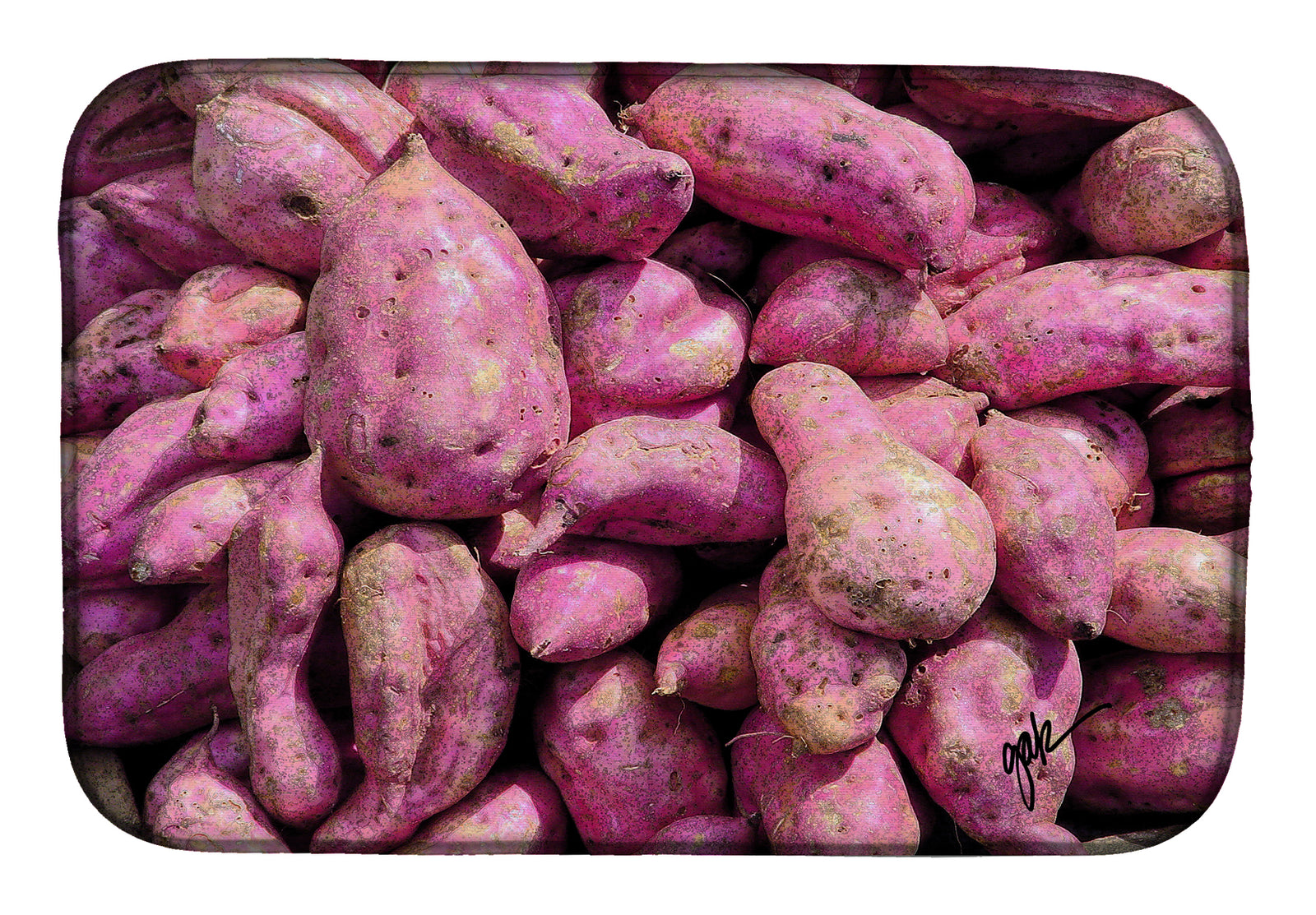 Sweet Potatoe by Gary Kwiatek Dish Drying Mat