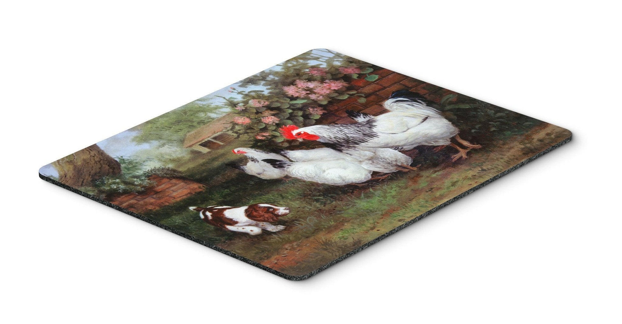Chickens, Hens and Puppy Mouse Pad, Hot Pad or Trivet HEH0003MP by Caroline's Treasures