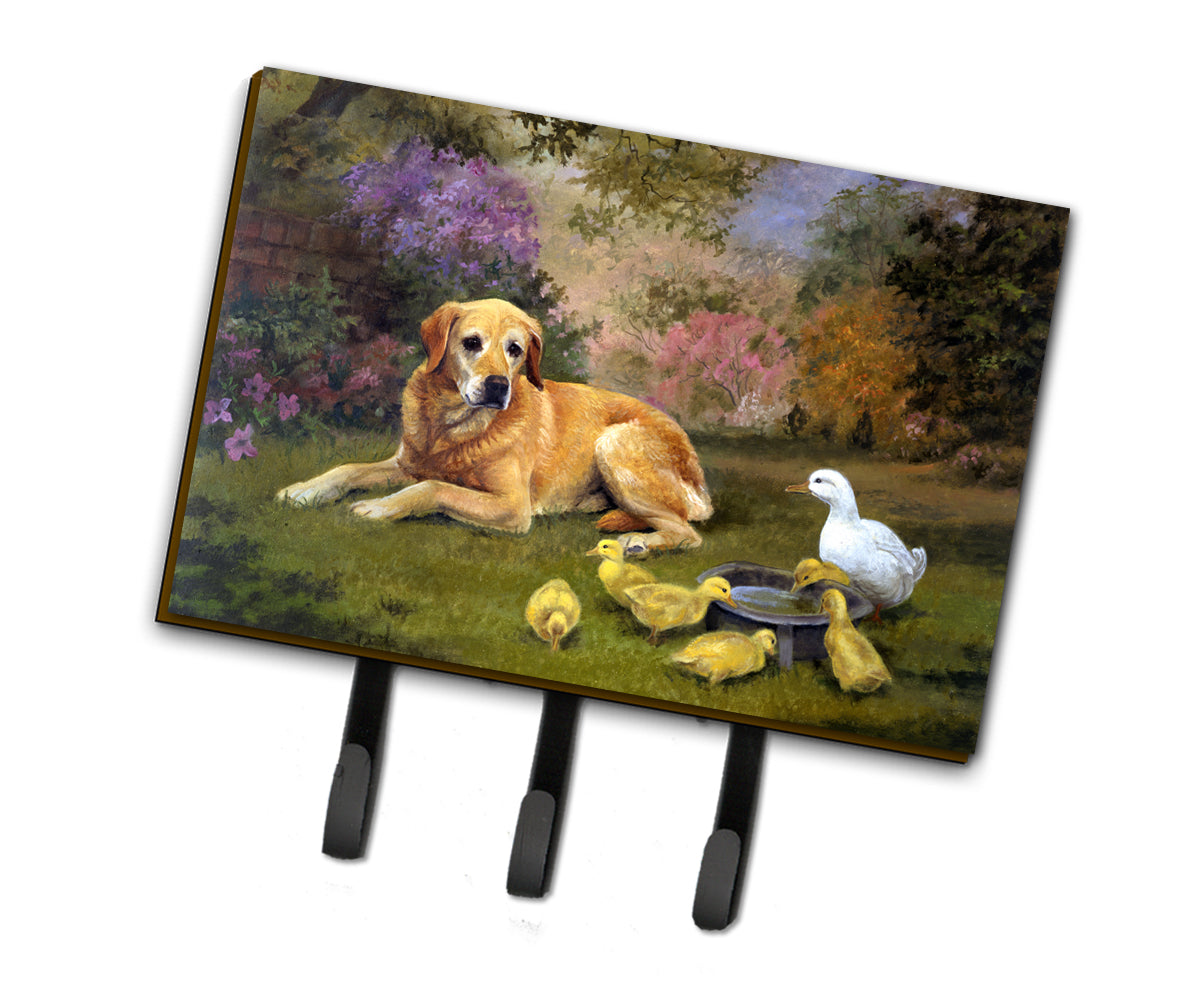 Yellow Labrador and Chicks Leash or Key Holder HEH0096TH68