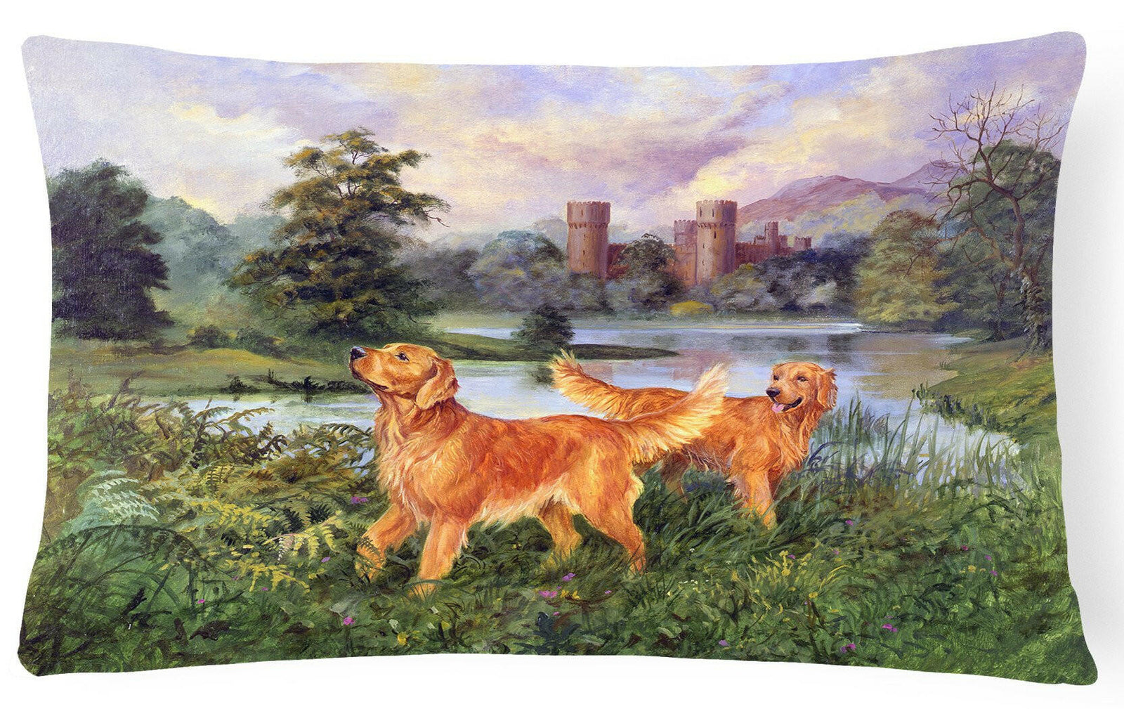 Golden Retrievers Fabric Decorative Pillow HEH0098PW1216 by Caroline's Treasures