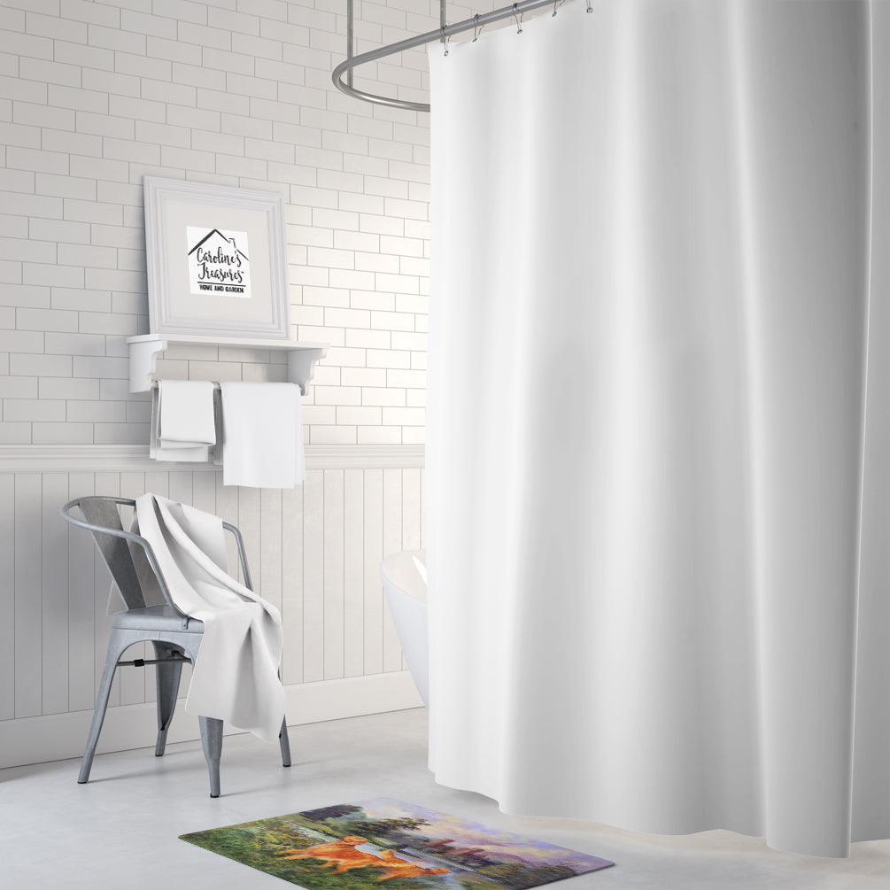 Caroline's Treasures Golden Retrievers Machine Washable Memory Foam Mat HEH0098RUG