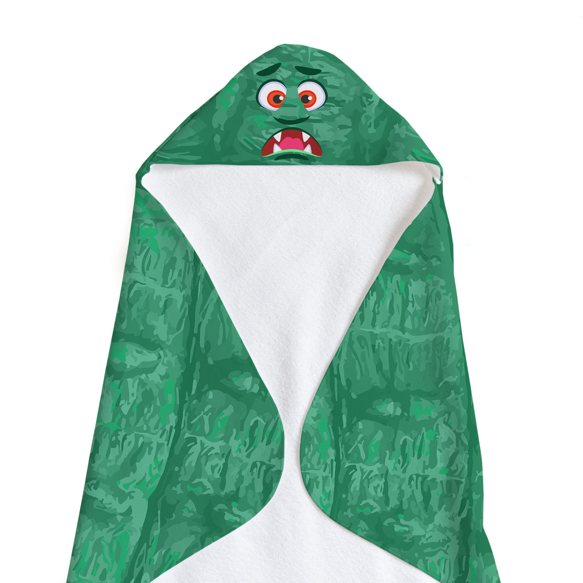 Buy this Dark Green Monster Soft and Absorbent Hooded Baby Towel