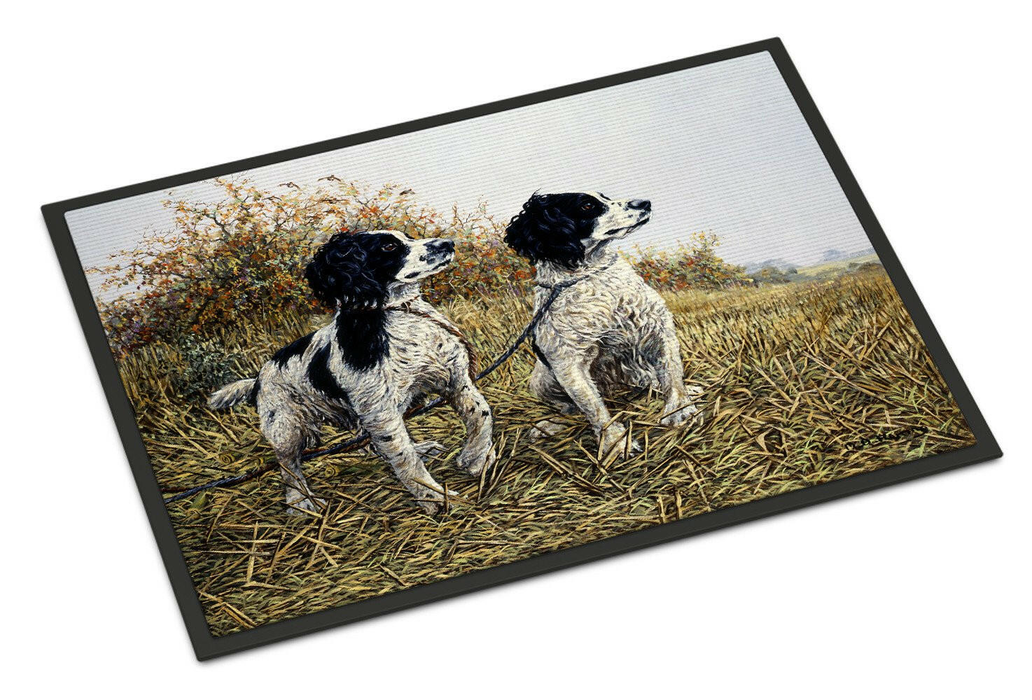 Two Springer Spaniels by Michael Herring Indoor or Outdoor Mat 24x36 HMHE0001JMAT - the-store.com