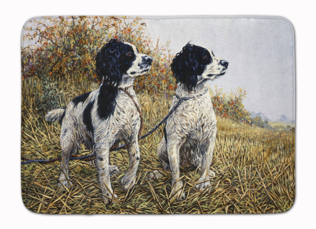 Two Springer Spaniels by Michael Herring Machine Washable Memory Foam Mat HMHE0001RUG - the-store.com