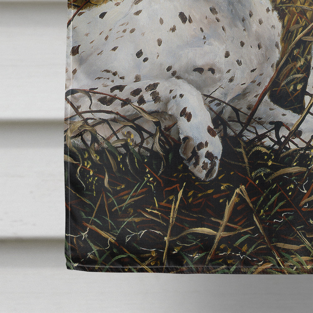 English Pointer by Michael Herring Flag Canvas House Size HMHE0011CHF  the-store.com.