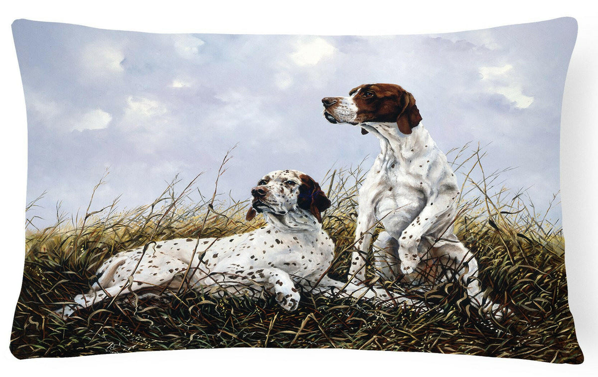 English Pointer by Michael Herring Fabric Decorative Pillow HMHE0011PW1216 by Caroline&#39;s Treasures